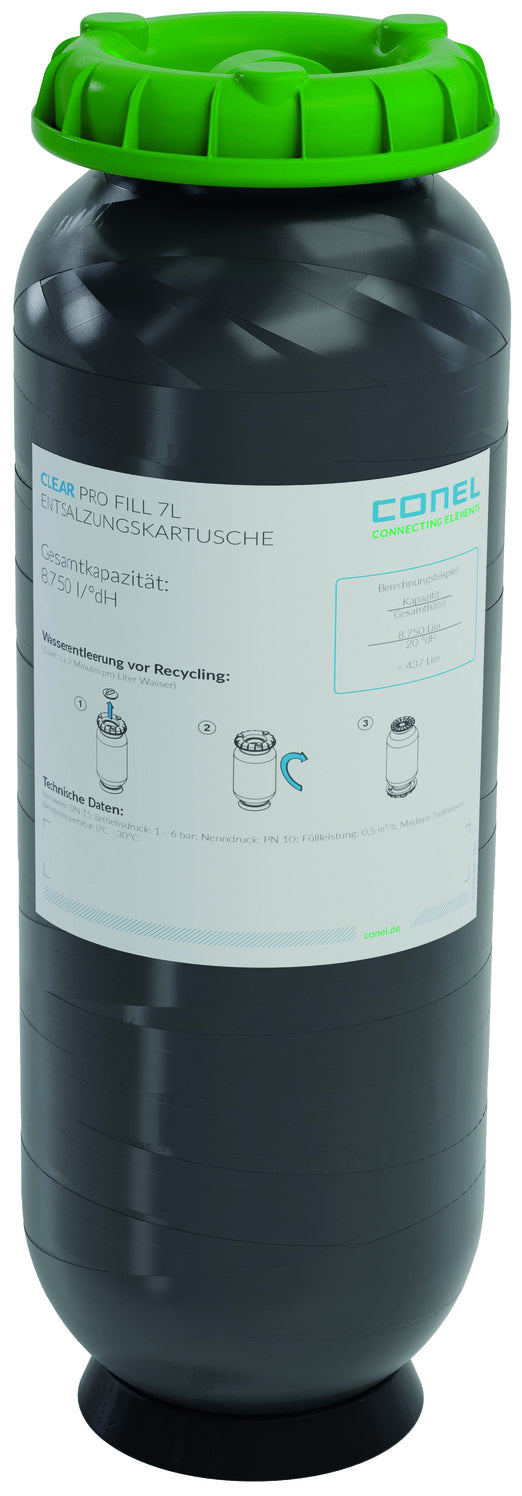 Entsalzungskartusche CLEAR PRO FILL Plus CONEL m. pH-Wert Stabilisierung 7 l